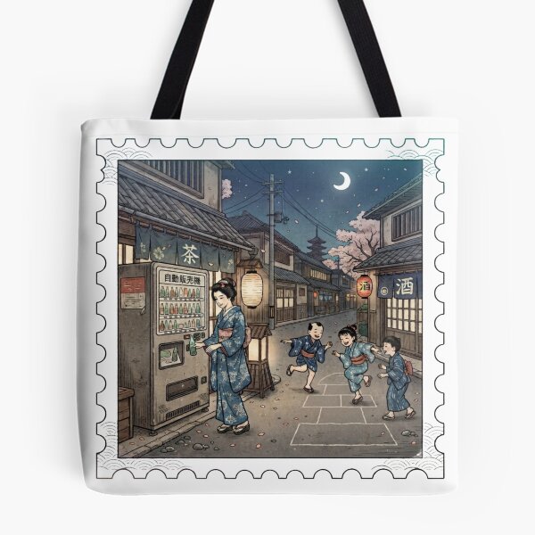 Item preview, Ukiyo-e of a Beauty and Vending Machine on a Street Corner designed and sold by Cocotaka5.