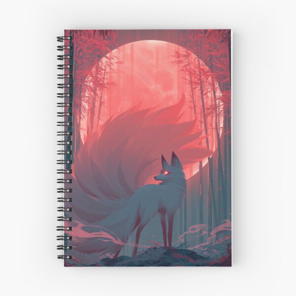 Item preview, Kitsune Beneath Red Moon designed and sold by Rtymer.
