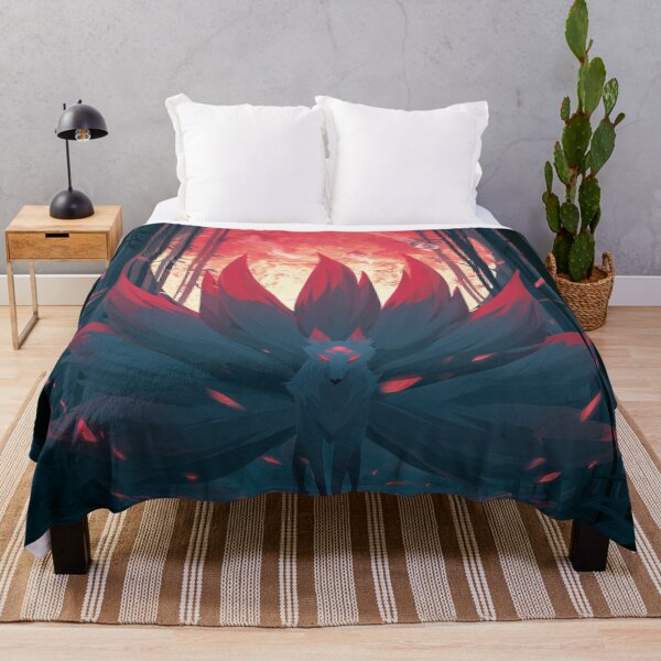 Item preview, Kitsune Beneath Red Moon designed and sold by Rtymer.
