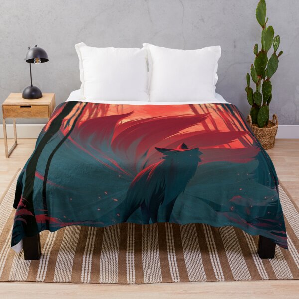 Item preview, Kitsune Beneath Red Moon designed and sold by Rtymer.