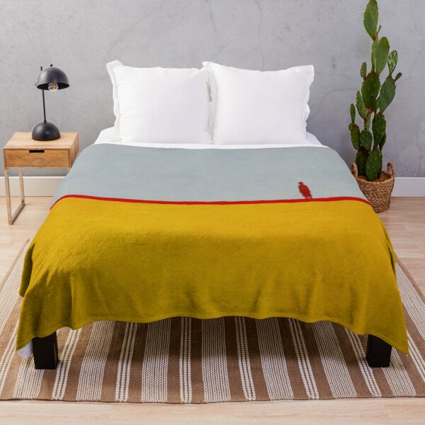 Item preview, "Red Horizon" – Minimalist Yellow Landscape Art designed and sold by Moodzu.