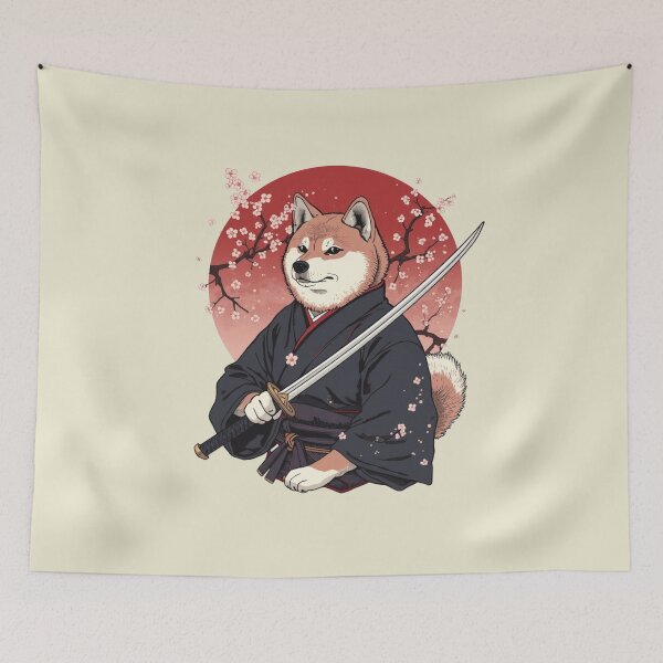 Item preview, Shiba Inu Samurai designed and sold by Interdit.