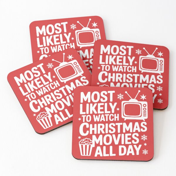 Item preview, Most Likely To Watch Christmas Movies All Day designed and sold by theartfulaspie.