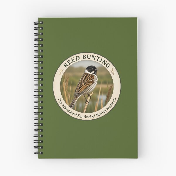 Item preview, REED BUNTING     – The Marshland Sentinel of British Wetlands designed and sold by The Digital Compass.