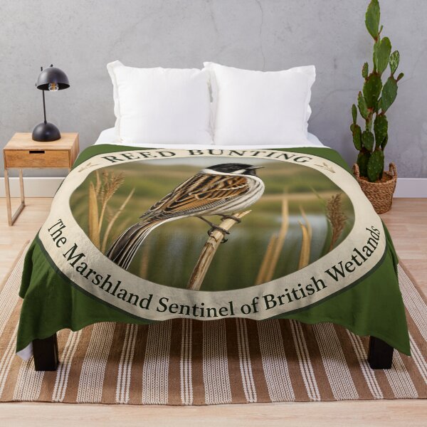 Item preview, REED BUNTING – The Marshland Sentinel of British Wetlands designed and sold by The Digital Compass.