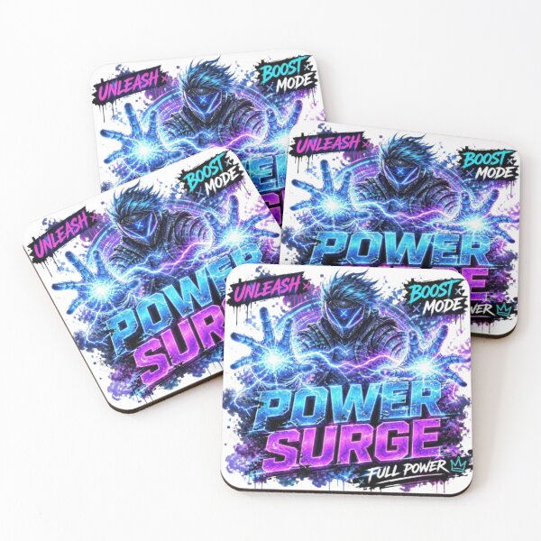 Item preview, POWER SURGE Gaming Sticker – Neon Cyber Gamer Energy Esports Design designed and sold by Stylestickers55.