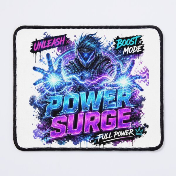 Item preview, POWER SURGE Gaming Sticker – Neon Cyber Gamer Energy Esports Design designed and sold by Stylestickers55.