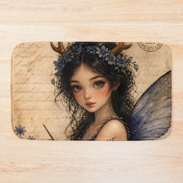 Item preview,  Celtic Fairy Painting Flowers on Her Skin  designed and sold by FaeCoreStudio.