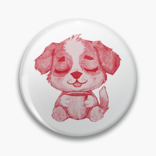 Item preview, Cute Sleepy Puppy Holding Mug designed and sold by kinpirks.