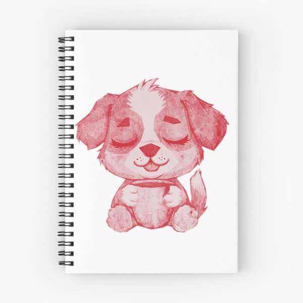 Item preview, Cute Sleepy Puppy Holding Mug designed and sold by kinpirks.