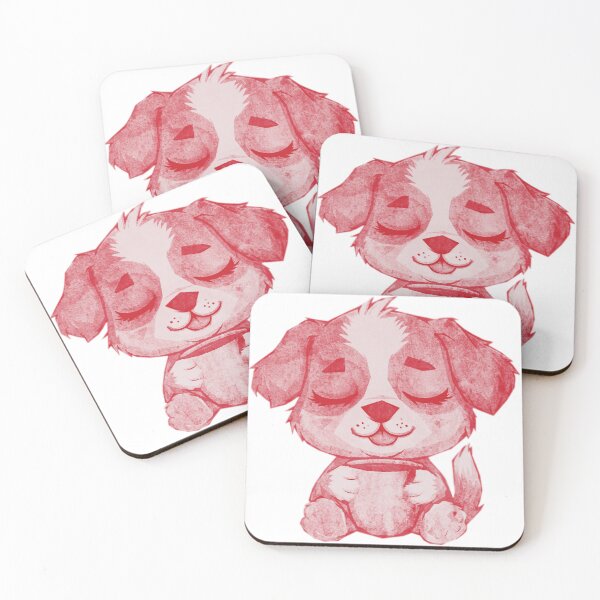 Item preview, Cute Sleepy Puppy Holding Mug designed and sold by kinpirks.