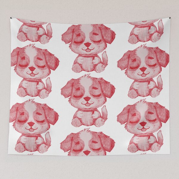 Item preview, Cute Sleepy Puppy Holding Mug designed and sold by kinpirks.