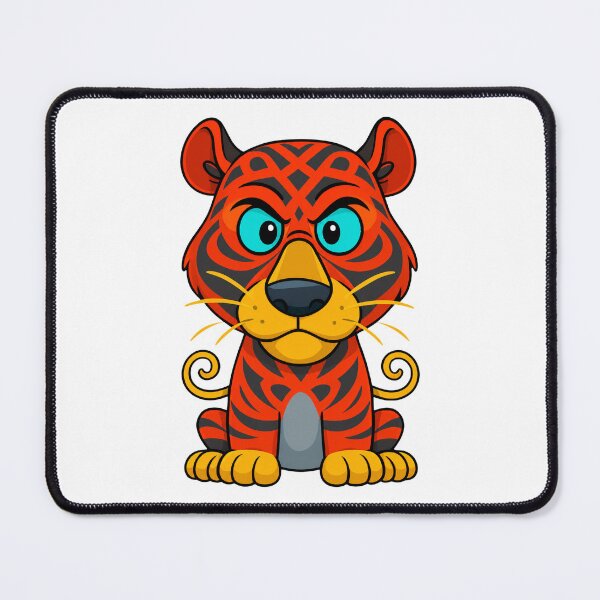 Item preview, Cute Red Tiger Cartoon – Kawaii Colorful Animal designed and sold by trpa04.