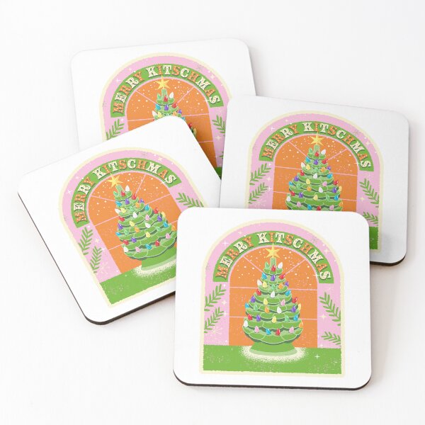 Item preview, Merry Kitschmas Christmas Ceramic Christmas Tree Greeting Design designed and sold by Jdawnink.