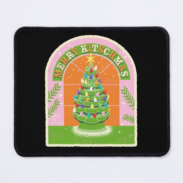 Item preview, Merry Kitschmas Christmas Ceramic Christmas Tree Greeting Design designed and sold by Jdawnink.
