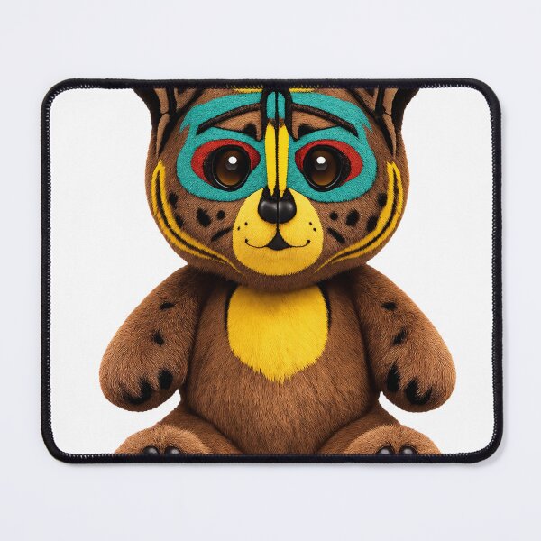 Item preview, Cute Tribal Bear Plush – Colorful Fantasy Animal designed and sold by trpa04.