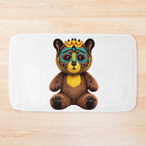 Item preview, Cute Tribal Bear Plush – Colorful Fantasy Animal designed and sold by trpa04.