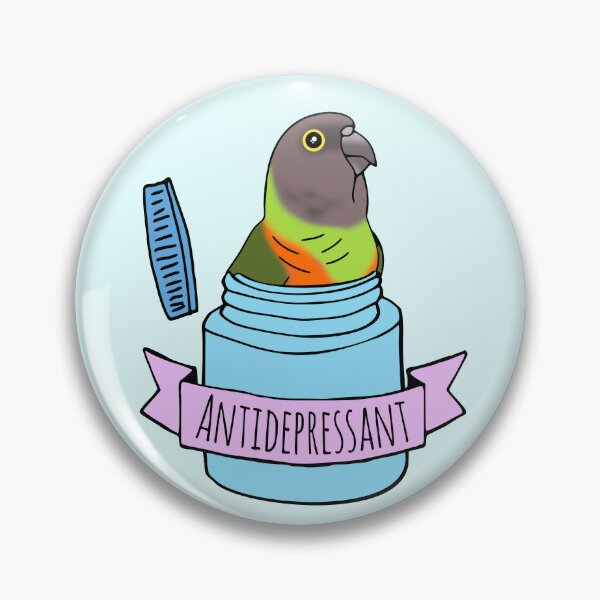 Item preview, Antidepressant Senegal Parrot designed and sold by FandomizedRose.