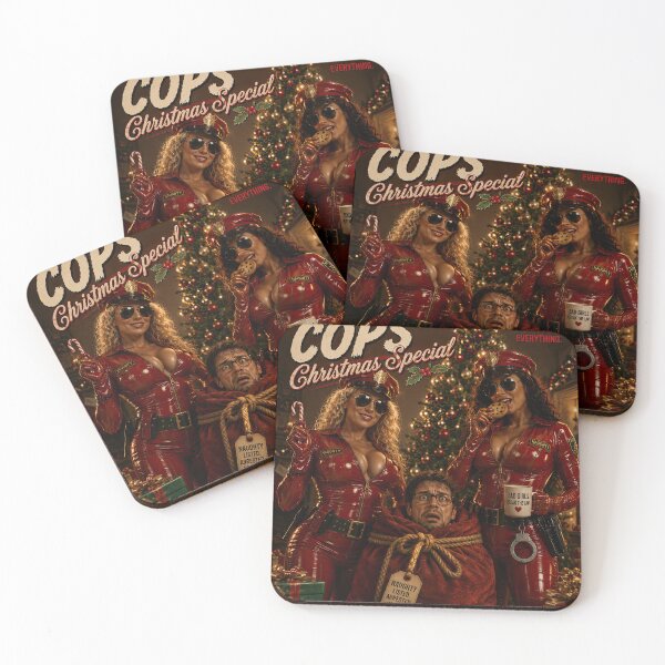 Item preview, Corrupted Cops – Christmas Special | Retro Poster designed and sold by obstinator.