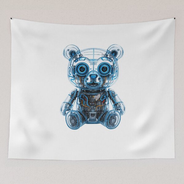 Item preview, Cyber Bear – Futuristic Robot Teddy designed and sold by trpa04.