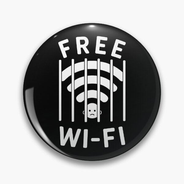 Item preview, Free Wi-Fi behind bars. designed and sold by MyHappyArtShop.