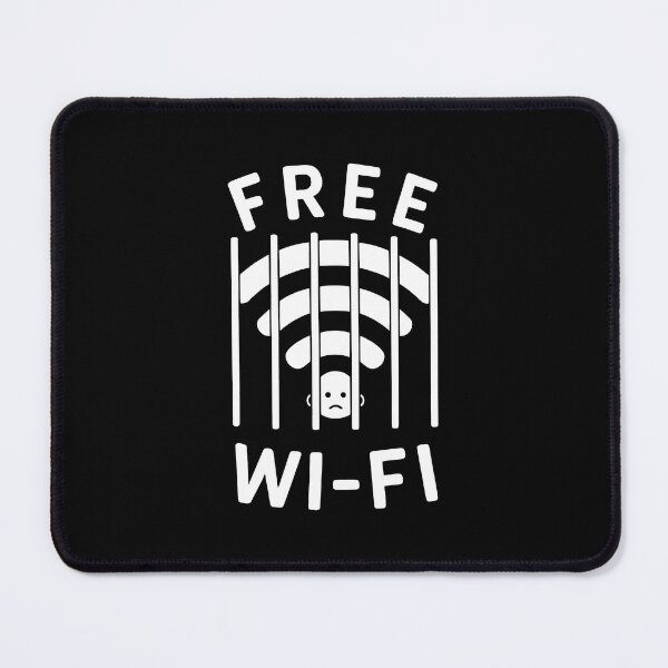 Item preview, Free Wi-Fi behind bars. designed and sold by MyHappyArtShop.