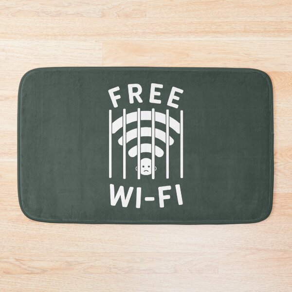 Item preview, Free Wi-Fi behind bars. designed and sold by MyHappyArtShop.
