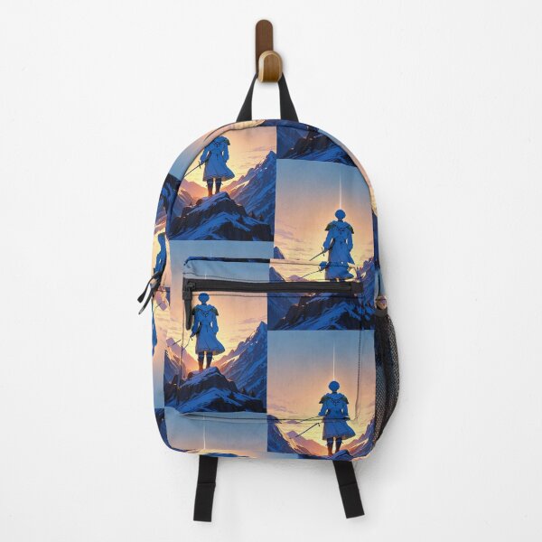 Item preview, Art - Contemplative Anime Hero, Snowy Landscape and Initiatory Quest designed and sold by AnimeShin.