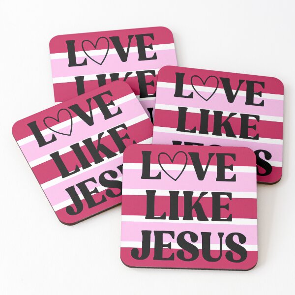 Item preview, Love Like Jesus | Christian Striped Design designed and sold by WonderWaresGifts.