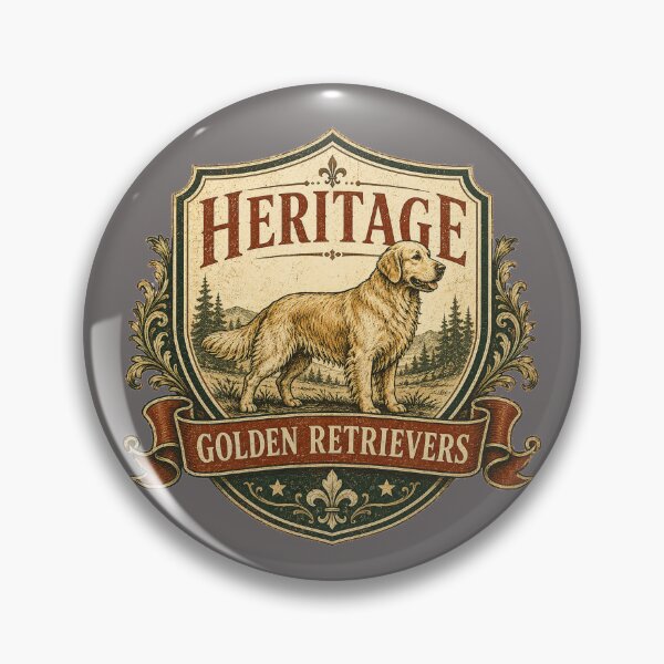 Item preview, Heritage Golden Retrievers designed and sold by Golden Era Studio.