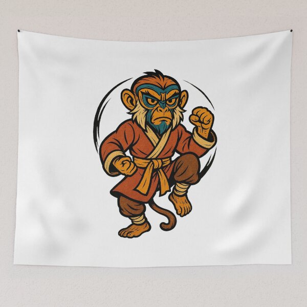 Item preview, Monkey Warrior – Martial Arts Fighter designed and sold by trpa04.