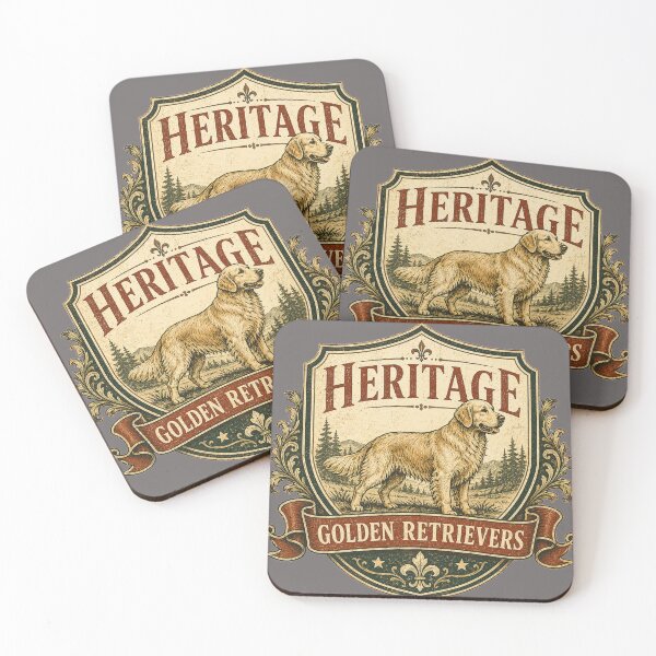 Item preview, Heritage Golden Retrievers designed and sold by Golden Era Studio.