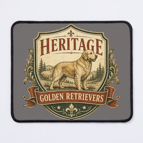 Item preview, Heritage Golden Retrievers designed and sold by Golden Era Studio.