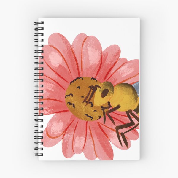 Item preview, Busy Bee on Pink Flower Illustration designed and sold by LunaVales.
