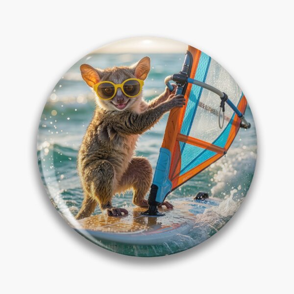 Item preview, Bush Baby Windsurfer Soaks Up the Sun designed and sold by Tridentulus.