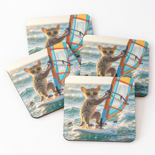 Item preview, Bush Baby Windsurfer Soaks Up the Sun designed and sold by Tridentulus.