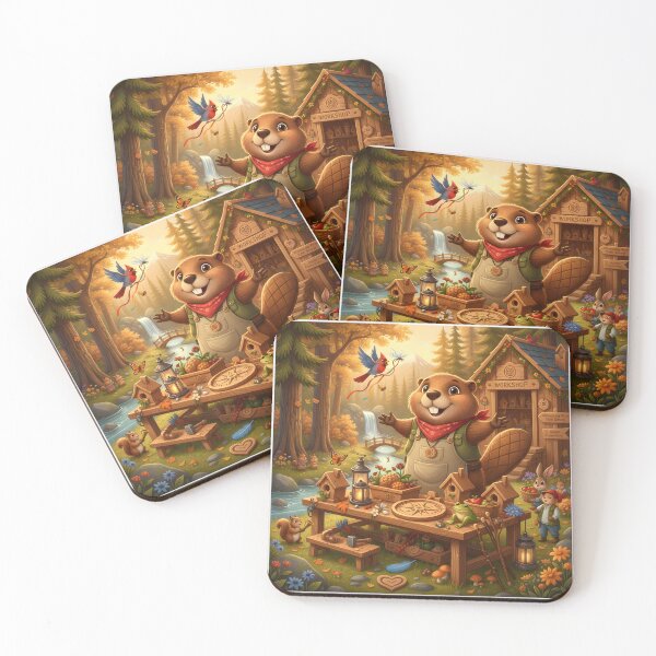 Item preview, Happy Beaver Adventures – Grand Workshop Celebration designed and sold by Clothes With Smiling Animals Walt Gral.