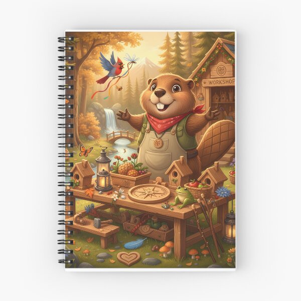 Item preview, Happy Beaver Adventures – Grand Workshop Celebration designed and sold by Clothes With Smiling Animals Walt Gral.