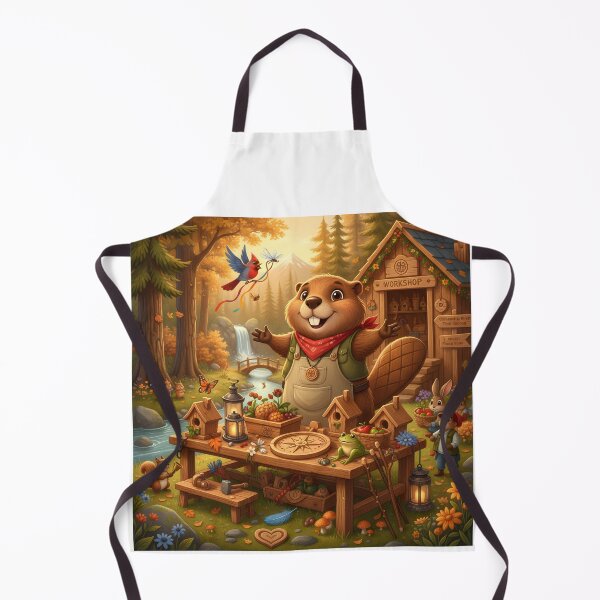 Item preview, Happy Beaver Adventures – Grand Workshop Celebration designed and sold by Clothes With Smiling Animals Walt Gral.