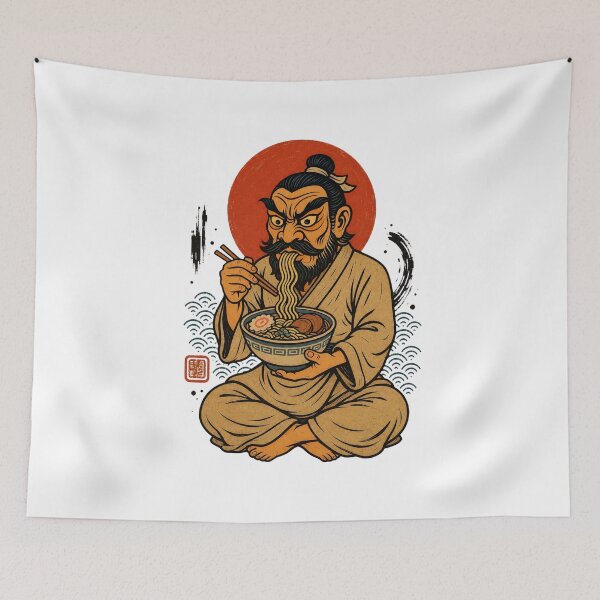 Item preview, Ramen Samurai – Japanese Noodle Warrior designed and sold by trpa04.