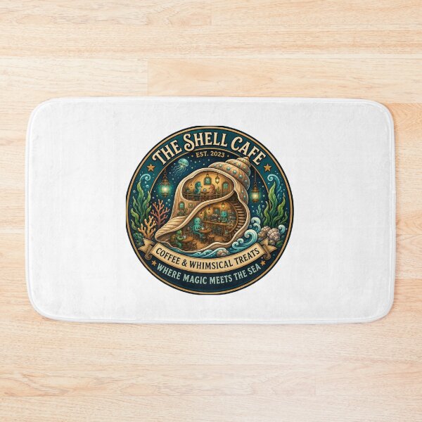 Item preview, The Shell Cafe | Whimsical Underwater Coffee Shop | Cozy Ocean Fantasy designed and sold by MrDev.
