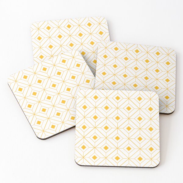 Item preview, Golden Diamond Lattice – Geometric Pattern Design designed and sold by BuckaBaby.