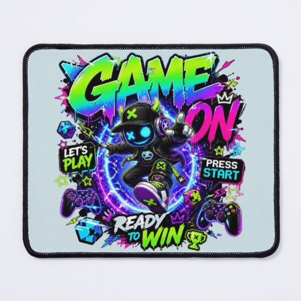 Item preview, GAME ON Gaming Sticker – Neon Gamer Graffiti Esports Design designed and sold by Stylestickers55.