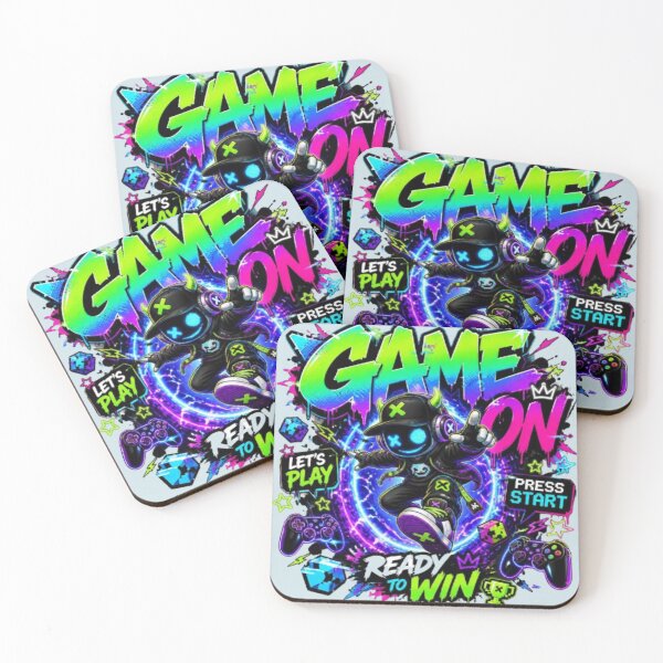 Item preview, GAME ON Gaming Sticker – Neon Gamer Graffiti Esports Design designed and sold by Stylestickers55.