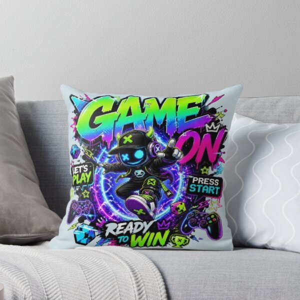 Item preview, GAME ON Gaming Sticker – Neon Gamer Graffiti Esports Design designed and sold by Stylestickers55.