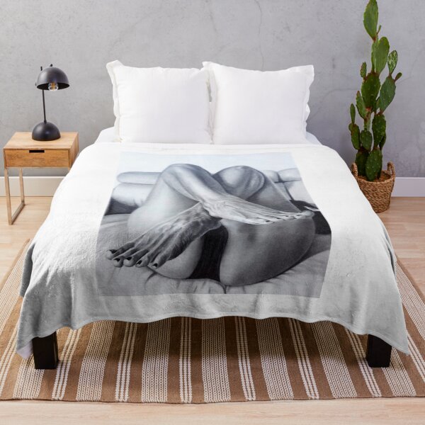 Item preview, Hyperrealistic Pencil Sketch Crossed Legs and Feet Fine Art Print designed and sold by BoyanVBart.