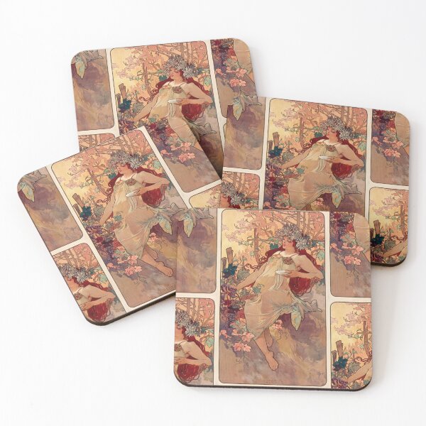 Item preview, Autumn Woman with Grapes and Chrysanthemums designed and sold by artofuniverse.