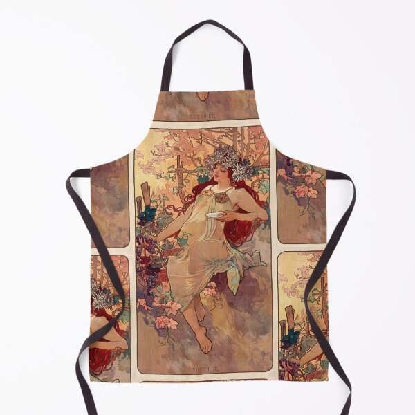 Item preview, Autumn Woman with Grapes and Chrysanthemums designed and sold by artofuniverse.