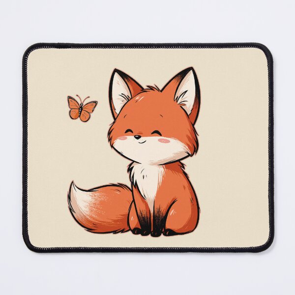 Artikelvorschau, Fuchs mit Schmetterling entworfen und verkauft von Fran Fryberg.