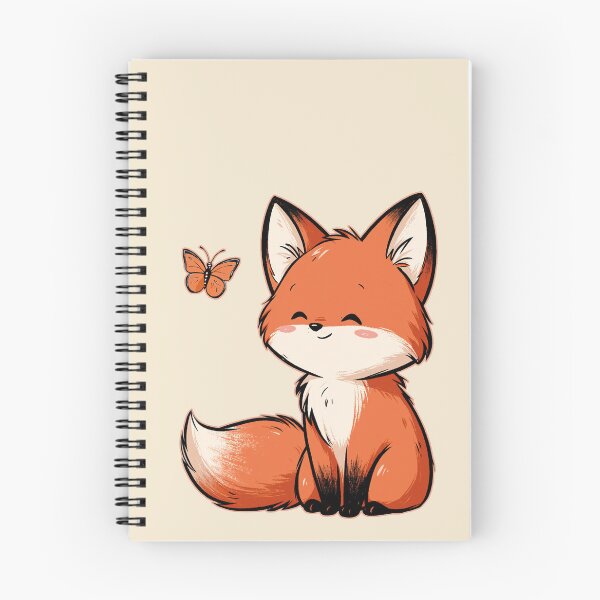 Artikelvorschau, Fuchs mit Schmetterling entworfen und verkauft von Fran Fryberg.